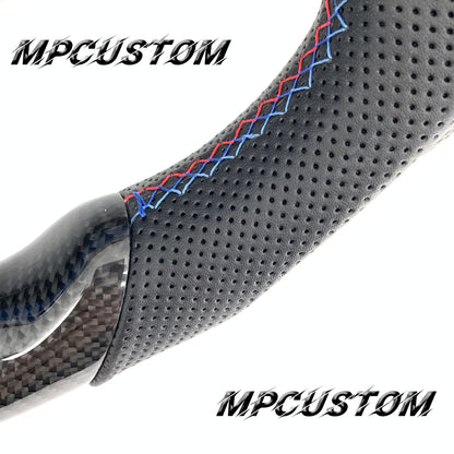 Mpcustom for BMW 7 series F01/F02/F03 carbon fiber steering wheel perforated leather