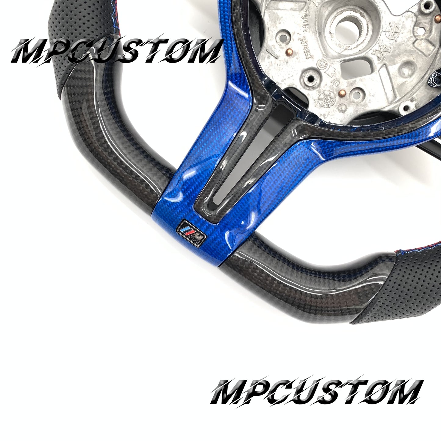 Mpcustom for BMW 7 series F01/F02/F03 carbon fiber steering wheel perforated leather