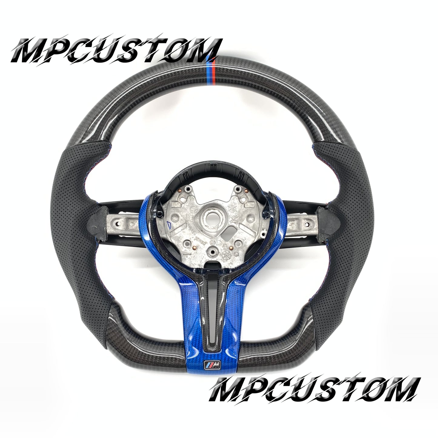Mpcustom for BMW 7 series F01/F02/F03 carbon fiber steering wheel perforated leather