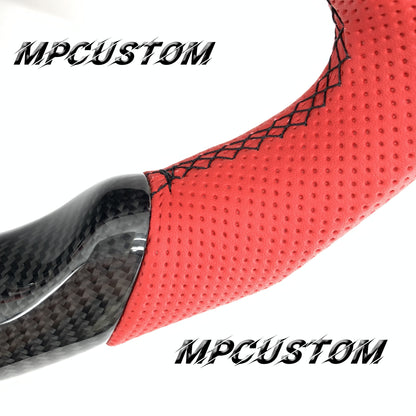 Mpcustom for Ford Focus MK3 ST RS carbon fiber steering wheel red stripe line