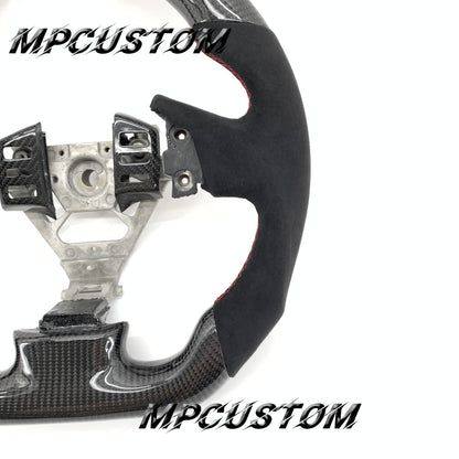 Mpcustom for Infiniti G35 2003-2006 carbon fiber steering wheel gloss and red stripe line