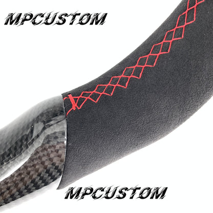 Mpcustom for Infiniti G35 2003-2006 carbon fiber steering wheel gloss and red stripe line