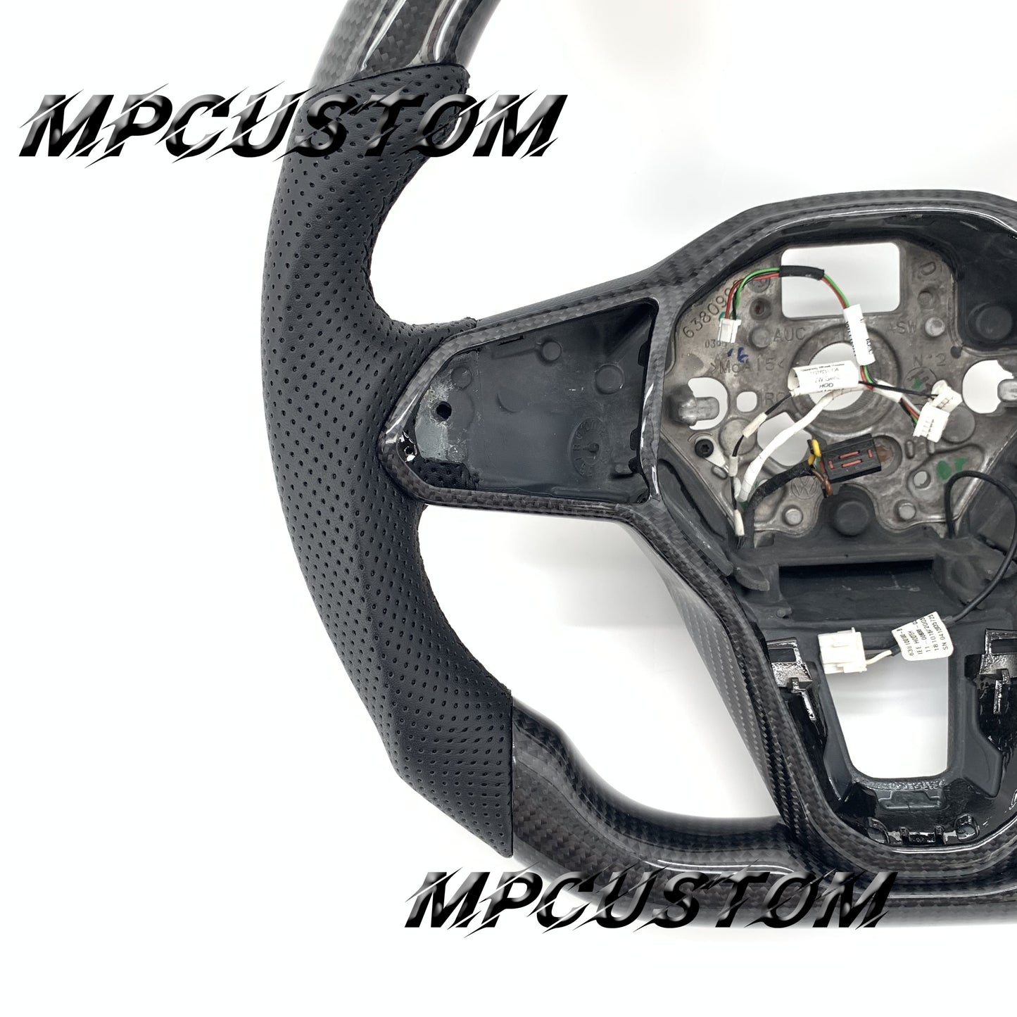Mpcustom for Volkswagen MK8 carbon fiber steering wheel flat bottom