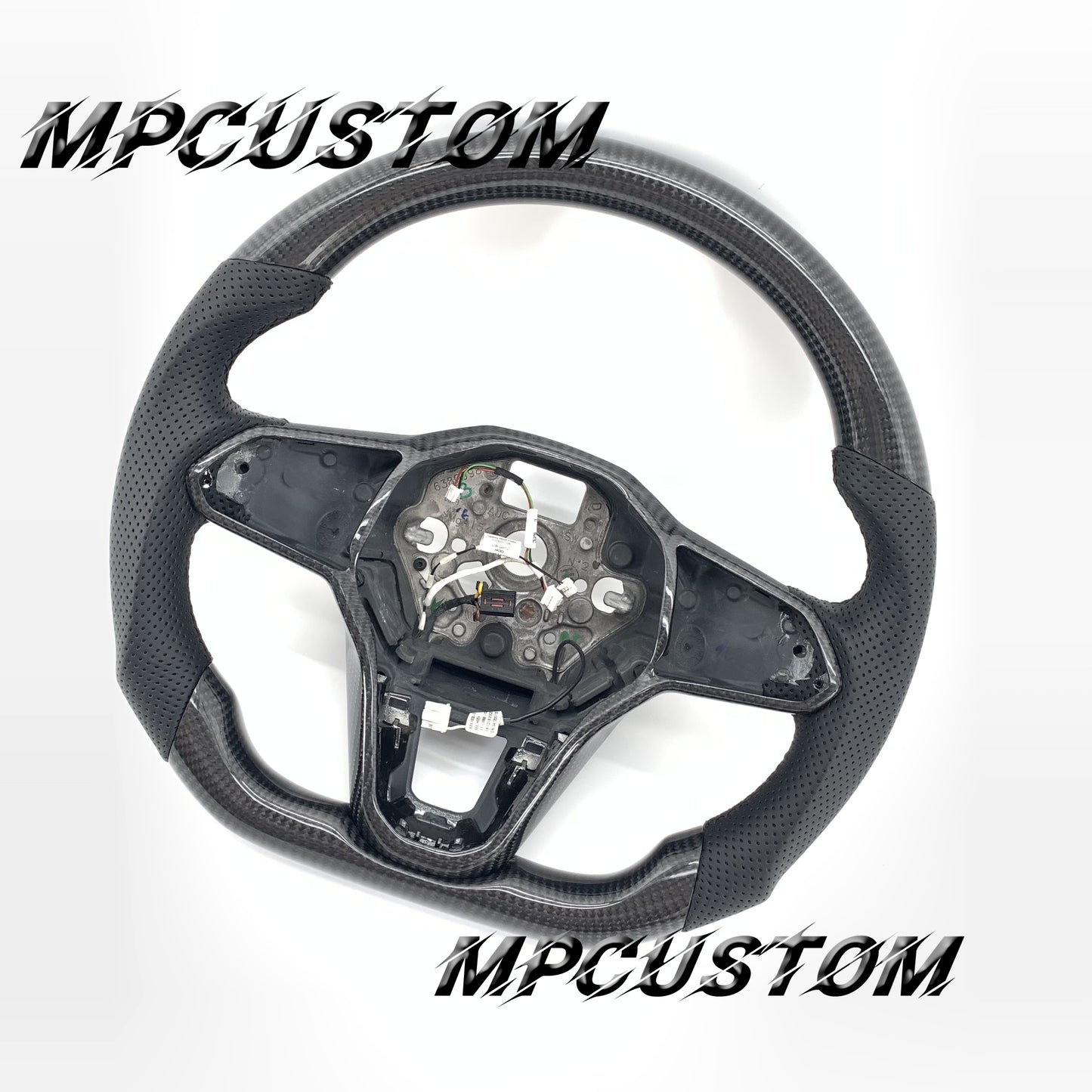 Mpcustom for Volkswagen MK8 carbon fiber steering wheel round top
