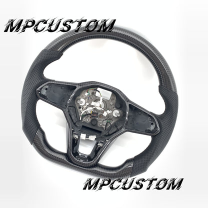 Mpcustom for Volkswagen MK8 carbon fiber steering wheel round top