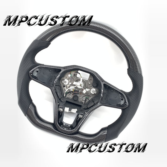 Mpcustom for Volkswagen MK8 carbon fiber steering wheel round top