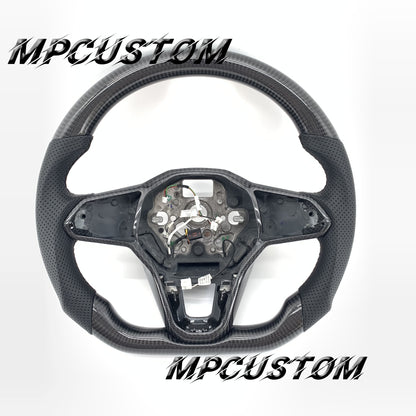 Mpcustom for Volkswagen MK8 carbon fiber steering wheel flat bottom