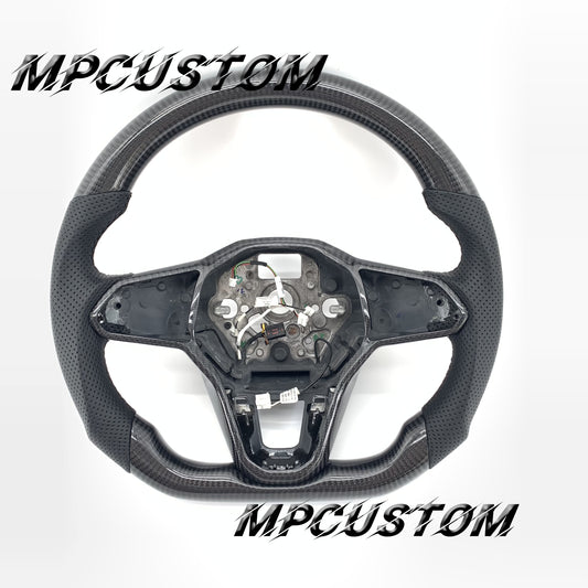 Mpcustom for Volkswagen MK8 carbon fiber steering wheel flat bottom