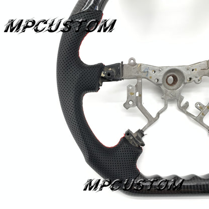 Mpcustom for Toyota Tundra 2007-2013 carbon fiber steering wheel gloss and red stripe line