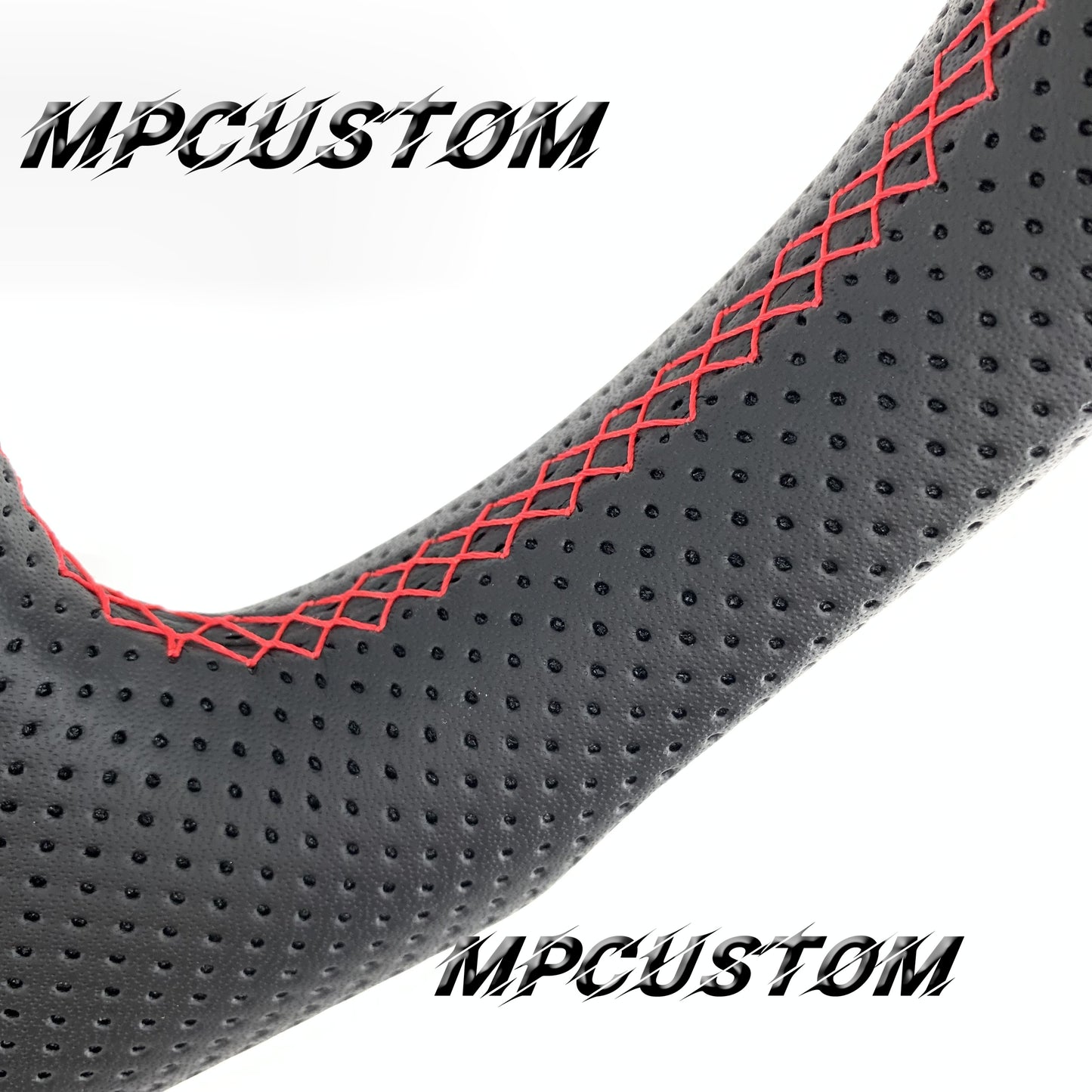 Mpcustom for Toyota Tundra 2007-2013 carbon fiber steering wheel gloss and red stripe line