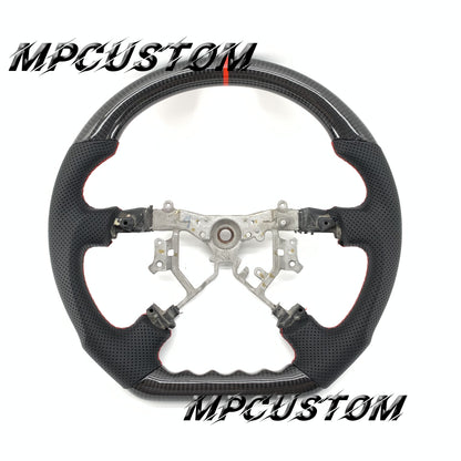 Mpcustom for Toyota Tundra 2007-2013 carbon fiber steering wheel gloss and red stripe line