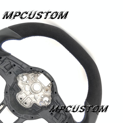 Mpcustom for Volkswagen MK7 2015-2019 carbon fiber steering wheel flat top and smooth