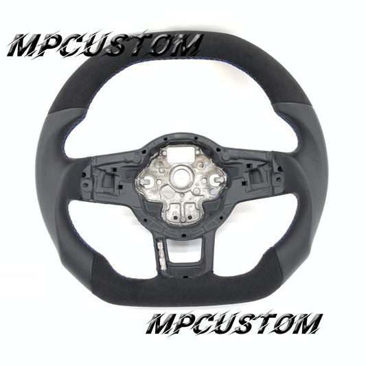 Mpcustom for Volkswagen MK7 2015-2019 carbon fiber steering wheel flat top and smooth