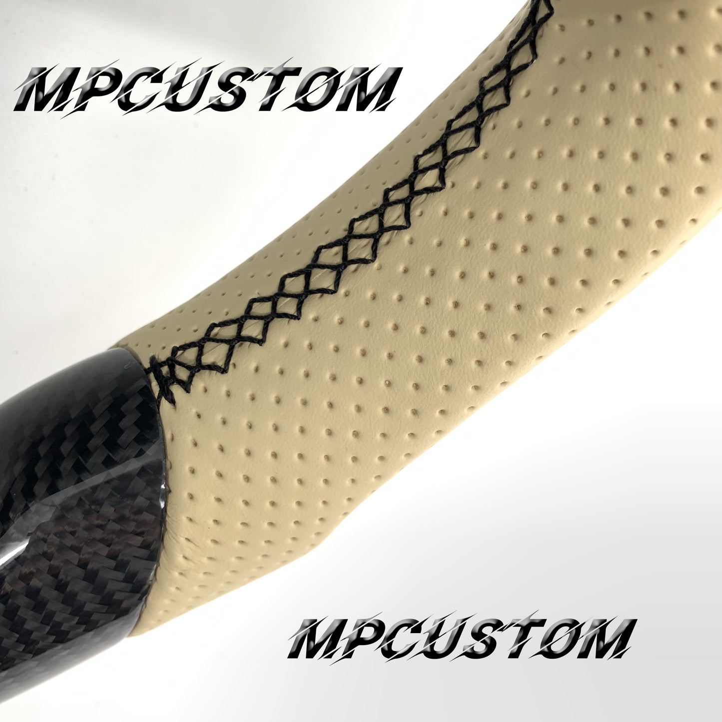 Mpcustom for Mercedes Benz c63 carbon fiber steering wheel round top