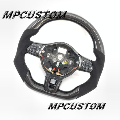 Mpcustom for Volkswagen MK6 R carbon fiber steering wheel gloss