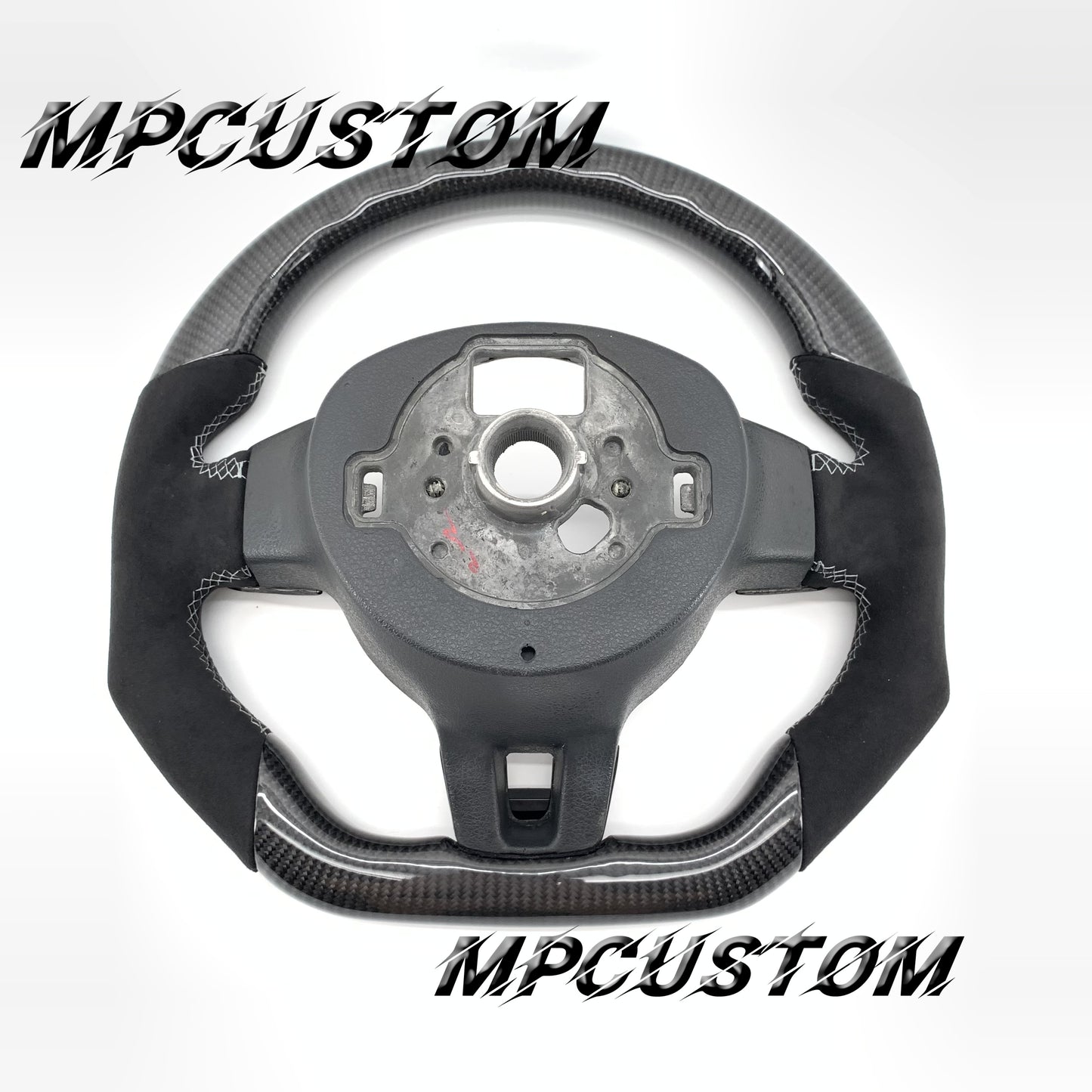 Mpcustom for Volkswagen MK6 R carbon fiber steering wheel flat bottom
