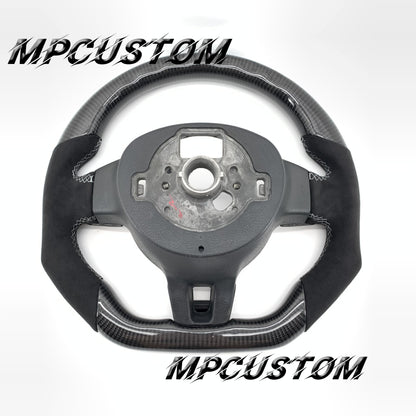 Mpcustom for Volkswagen MK6 R carbon fiber steering wheel flat bottom