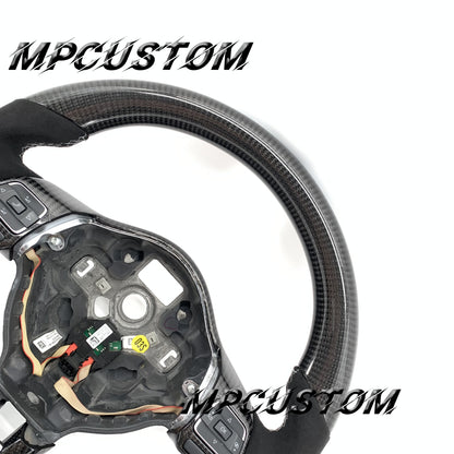 Mpcustom for Volkswagen MK6 R carbon fiber steering wheel flat bottom