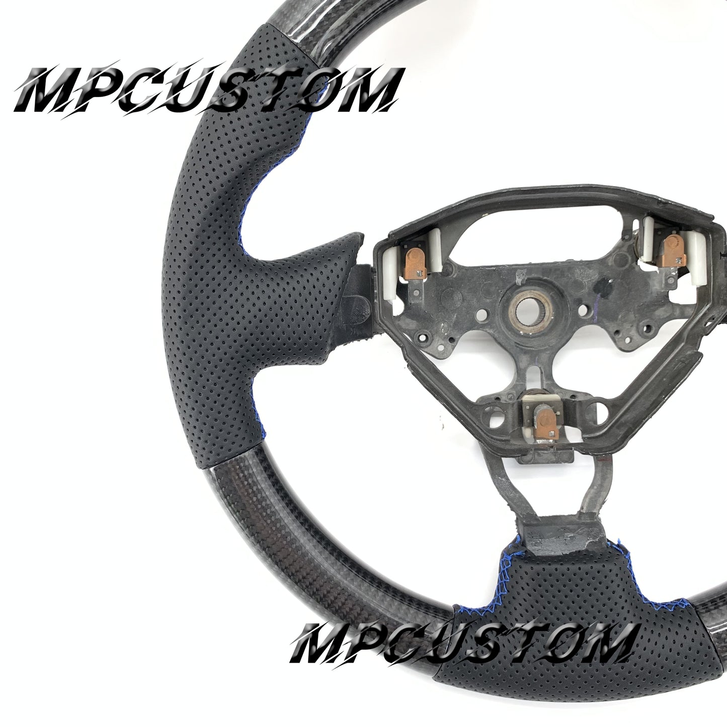 Mpcustom for Toyota Supra 1998 carbon fiber steering wheel round top