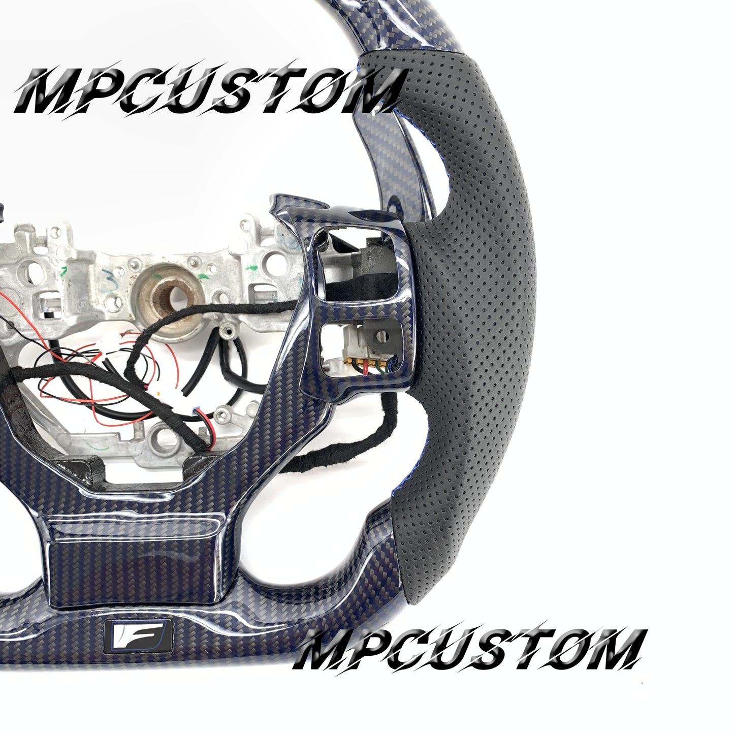 Mpcustom for Lexus IS RCF 2014+ carbon fiber steering wheel gloss and led