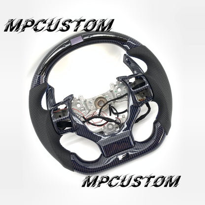 Mpcustom for Lexus IS RCF 2014+ carbon fiber steering wheel gloss and led