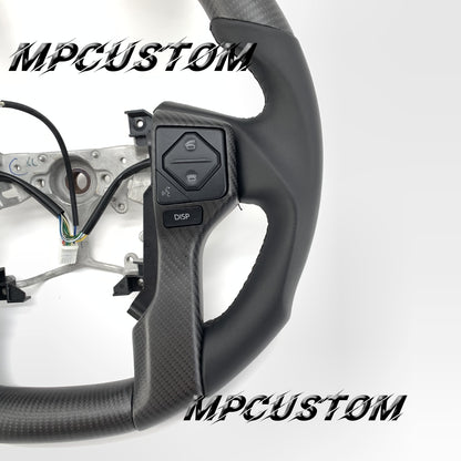 Mpcustom for Toyota Tundra 2014-2020 carbon fiber steering wheel red stripe line
