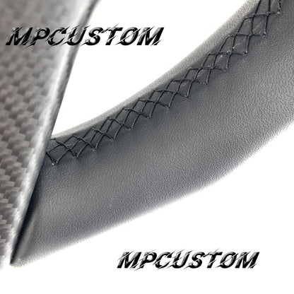 Mpcustom for Toyota Tundra 2014-2020 carbon fiber steering wheel red stripe line