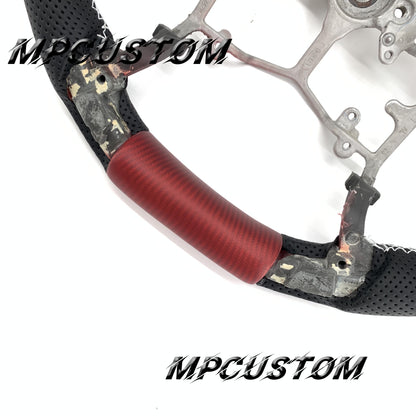 Mpcustom for Toyota Tundra 2014-2020 carbon fiber steering wheel round top