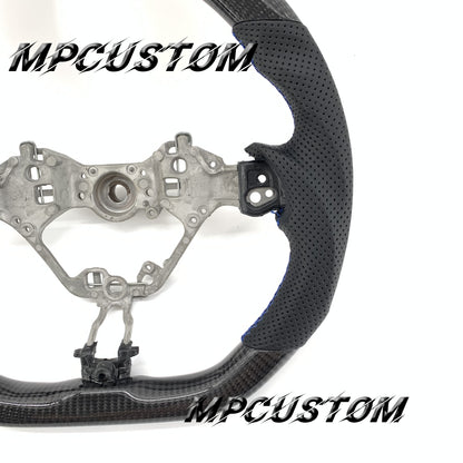 Mpcustom for Toyota 86 BRZ FRS 2017-2019 carbon fiber steering wheel blue stitching