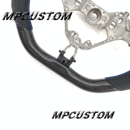 Mpcustom for Toyota 86 BRZ FRS 2017-2019 carbon fiber steering wheel blue stitching