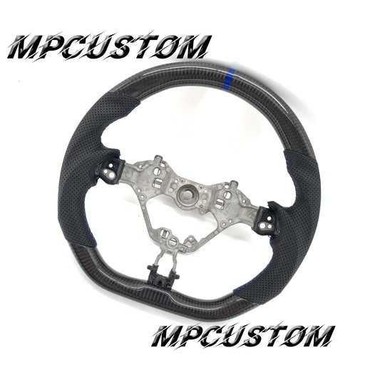 Mpcustom for Toyota 86 BRZ FRS 2017-2019 carbon fiber steering wheel blue stitching
