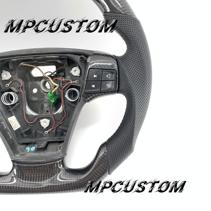 Mpcustom for Volvo S40 2008 carbon fiber steering wheel flat top