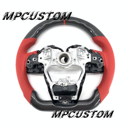 Mpcustom for Toyota Highlander 2022+ carbon fiber steering wheel flat bottom