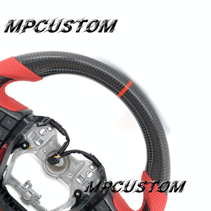 Mpcustom for Toyota Highlander 2022+ carbon fiber steering wheel red stripe line