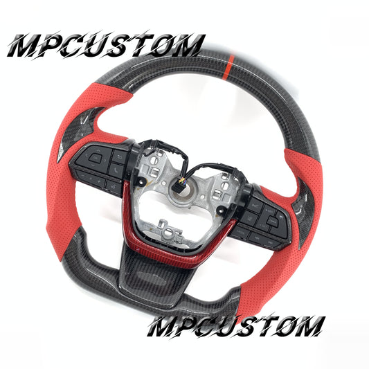 Mpcustom for Toyota Highlander 2022+ carbon fiber steering wheel flat bottom