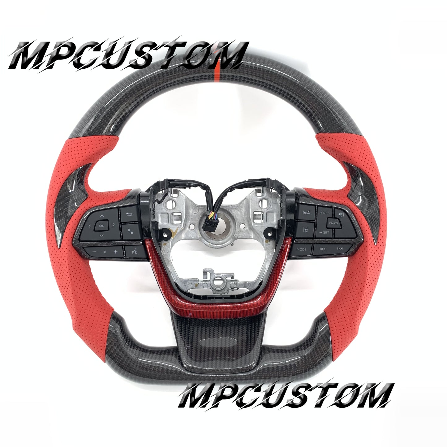 Mpcustom for Toyota Highlander 2022+ carbon fiber steering wheel gloss