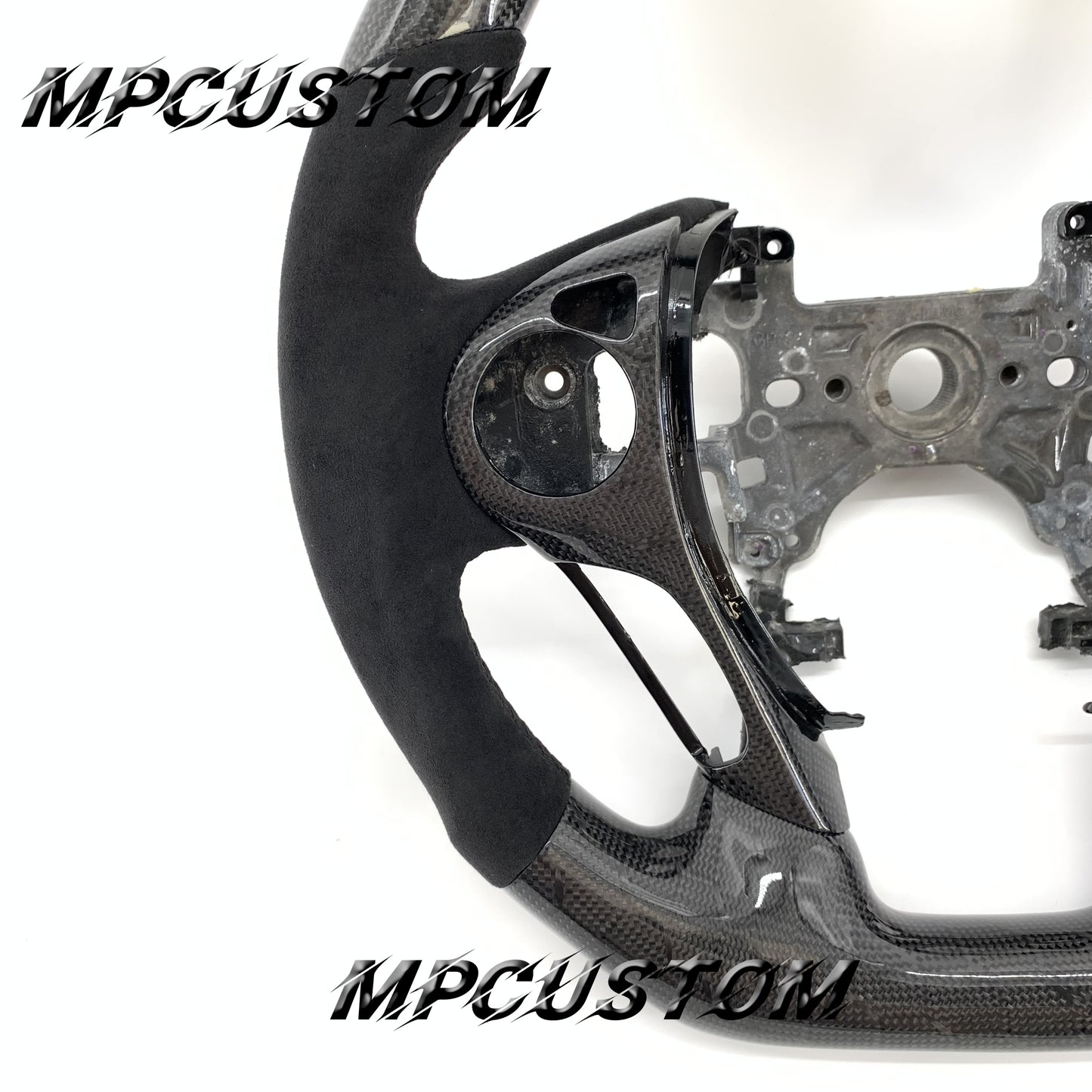 Mpcustom for Honda 9th gen Accord 2013-2017 carbon fiber steering wheel round top and flat bottom