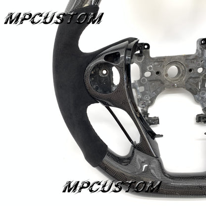 Mpcustom for Honda 9th gen Accord 2013-2017 carbon fiber steering wheel round top and flat bottom