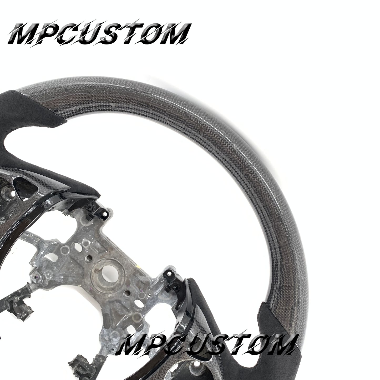 Mpcustom for Honda 9th gen Accord 2013-2017 carbon fiber steering wheel round top and flat bottom