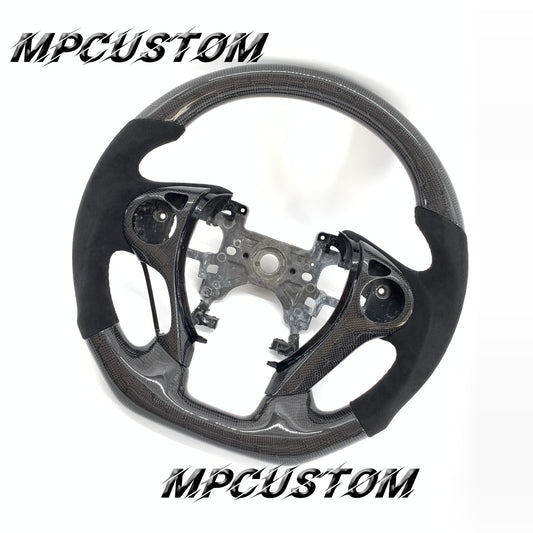 Mpcustom for Honda 9th gen Accord 2013-2017 carbon fiber steering wheel round top and flat bottom