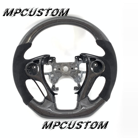 Mpcustom for Honda 9th gen Accord 2013-2017 carbon fiber steering wheel gloss and round top