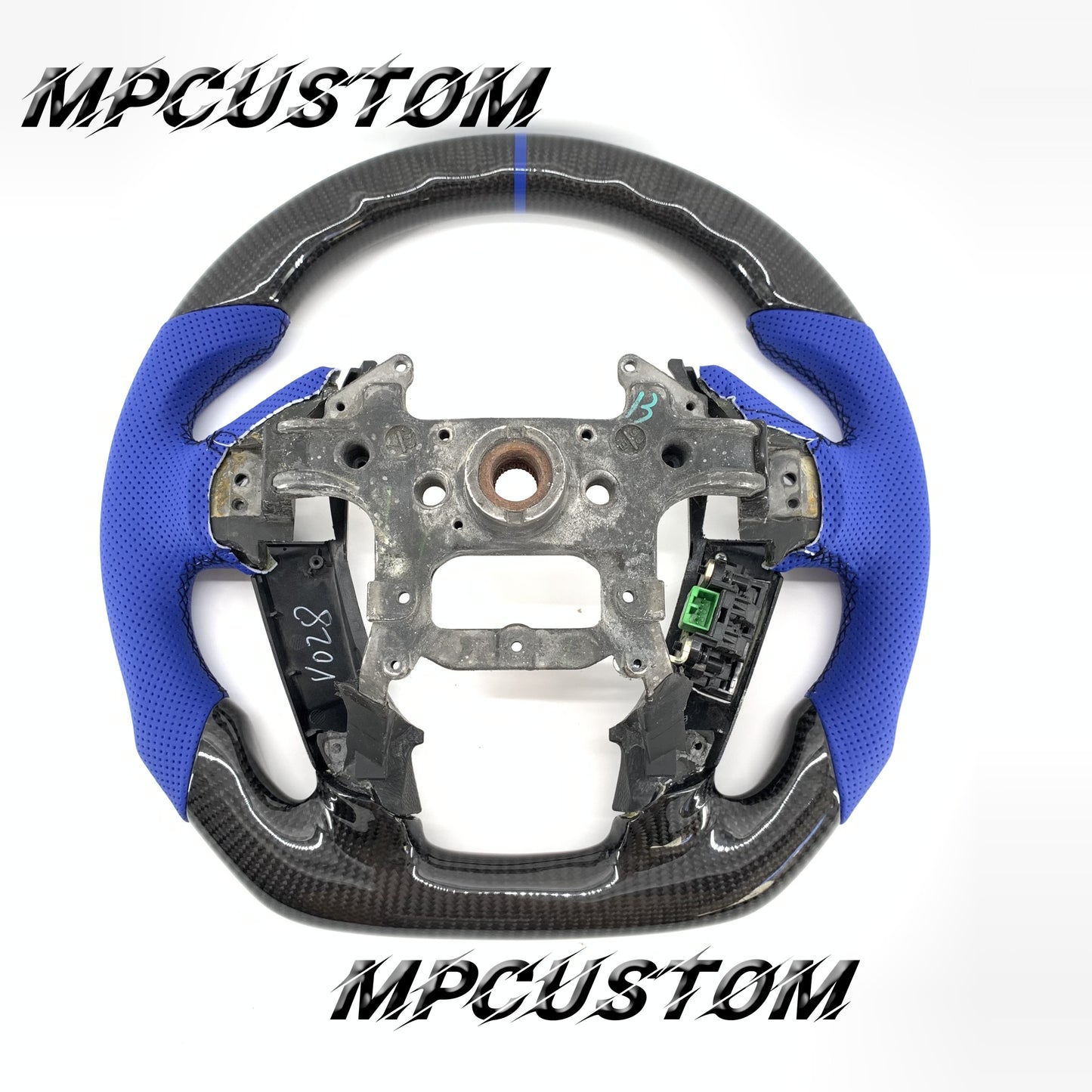 Mpcustom for Honda 8th gen Accord 2008-2012 carbon fiber steering wheel round top
