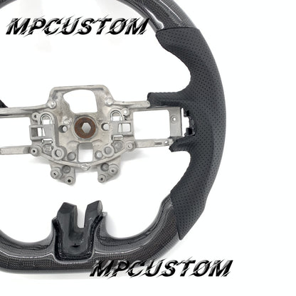 Mpcustom for Ford Mustang 2015-2017 carbon fiber steering wheel gloss and black stitching