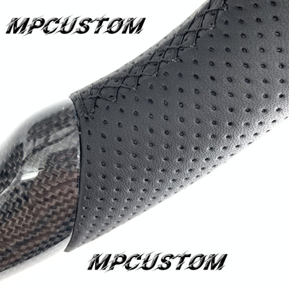 Mpcustom for Ford Mustang 2015-2017 carbon fiber steering wheel gloss and black stitching