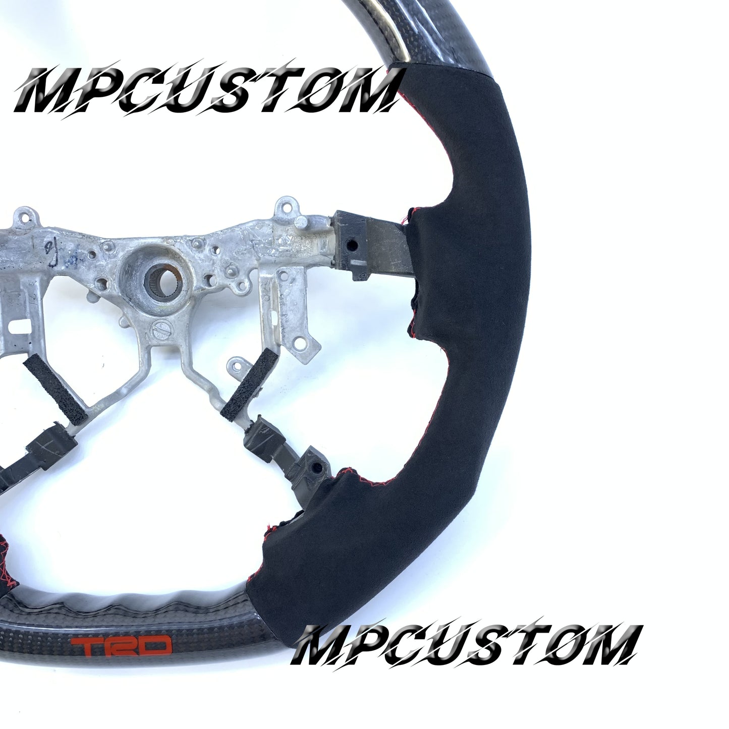 Mpcustom for Toyota Tundra 2007-2013 carbon fiber steering wheel gloss and round top
