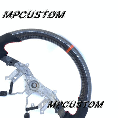 Mpcustom for Toyota Tundra 2007-2013 carbon fiber steering wheel gloss and round top