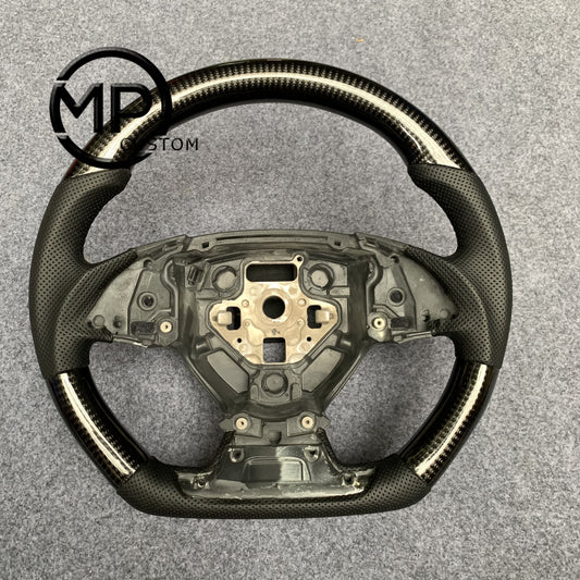MPCUSTOM Fit For Chevrolet Camaro 2016-2024 carbon fiber steering wheel black perforated leather