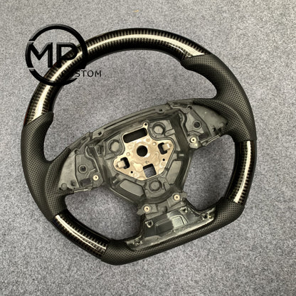 MPCUSTOM Fit For Chevrolet Camaro 2016-2024 carbon fiber steering wheel black perforated leather