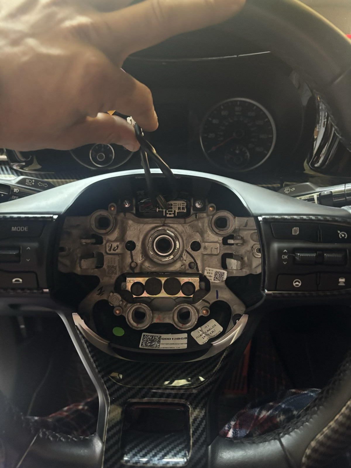 Mpcustom for KIA K5 2021+ carbon fiber steering wheel